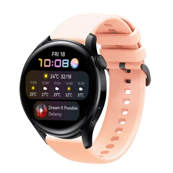 22 мм Силикон каишка за Huawei Watch 3/4/3 Pro Гривна за Samsung Galaxy Watch 3 /Amazfit GTR3/3 Pro/4 Huawei Watch GT2/3 Band Изображение 2