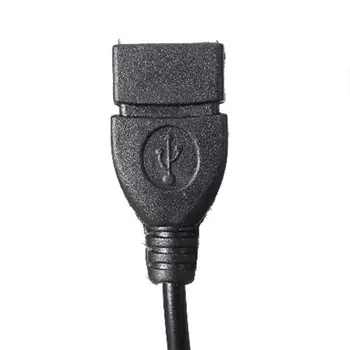 3.5 мм аудио Жак AUX адаптер тип USB 2.0 конвертор Автомобилен кабел AUX Изображение 2
