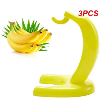 3ШТ Кука за съхранение на плодове В свеж Вид на Притежателя Украса Жълта Поставка за плодове под формата на Банан Тенис на Банан За окачване на грозде