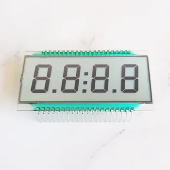 40PIN TN Положителен 4-битов сегментен LCD дисплей за смазване на лентата с LCD екран с бяла/жълта, зелена/синя подсветка 5 В