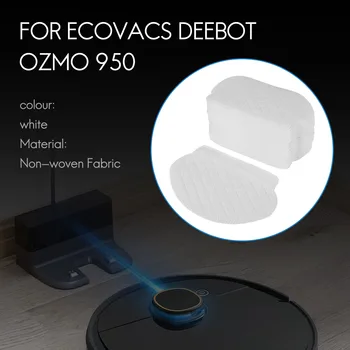 40шт за еднократна употреба парцали за парцал за робот-прахосмукачка Ecovacs Deebot Ozmo 920 950 905 Изображение 2