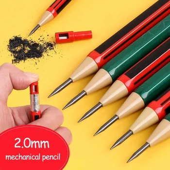 4шт 2,0 мм Механични Моливи Не Заточенные Моливи с острилка ви за Моливи пишещи средства Корейски Канцеларски материали