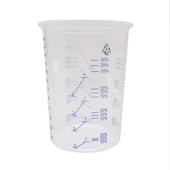 50шт за Еднократна употреба Прозрачни Степен Пластмасови Чаши за Смесване на Бои UV Смола на Епоксидна Смола, 20 Мл 600 мл В Пропорции 2-1 3-1 4-1