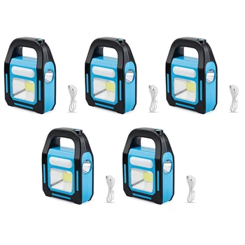 5X 3 В 1 Слънчев Акумулаторна батерия USB led лампа за къмпинг, такса за устройство и водоустойчив Аварийно фенерче с led подсветка