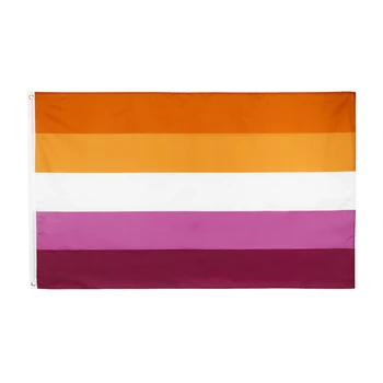 60x90 см, 90x150 см, гоблен с лесбийски флага 2019 г. Изображение 2