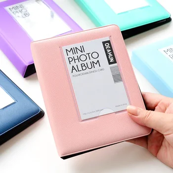 64 Джоб 3-инчов Мини-Фотоалбум Незабавни Действия Polaroid Калъф За Снимки Fujifilm Instax Mini Film Албум Книга Визитница
