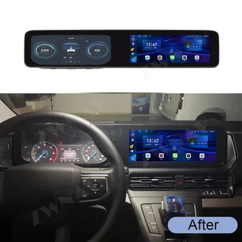 Android 12,0 256 GB Автомобилното Радио За Ford Transit 2023 GPS Навигация Авто Стерео Мултимедиен Екран, DVD-Плейър Carplay Главното Устройство DSP