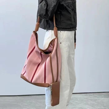 Bag-чанта с голям капацитет, висококачествена дамска чанта на едно рамо, чанта под мишниците, модерна чанта през рамо Изображение 2