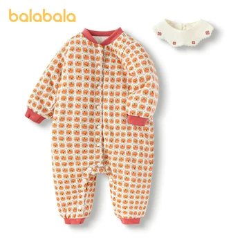 Balabala/ в Есенно-зимната Твърди дрехи за новородени момичета, за да излезете на улицата, Удебелени, Топло, Удобно, Скъпа, Цели