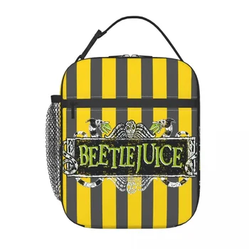 Beetlejuice, Филм на ужасите, Изолирано чанта за обяд на работа, на училище, водоустойчив термоохладитель, кутия за bento За жени и деца Изображение 2