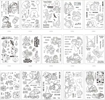 Cartoony дракон-джудже Прозрачен силиконов печат / печат за scrapbooking със собствените си ръце / фотоалбум Декоративен прозрачен печат A0467