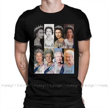 Elizabeth Alexandra, Боже, Пази кралицата, Памучен тениска с принтом Camiseta Hombre За мъже, модни градинска риза в подарък