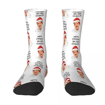 Gordon Ramsay Idiot Sandwich Sock Чорапи Мъжки и женски полиэстеровые чорапи Адаптивни тениска