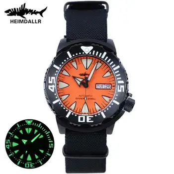 HEIMDALLR Monster Автоматични механични ръчни часовници за мъже PVD сапфирен кристал Водоустойчивост 20ATM Часовници Sharkey за гмуркане