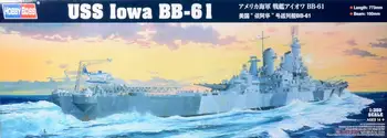 Hobby Boss 86517 Пластмасов модел на USS Iowa BB-61 в мащаб 1/350, Trumpeter комплект Изображение 2