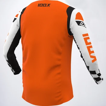 IOQX Competition Orange REVO FLOW LE За офроуд MX ATV МТБ, мъжки оборудване за каране на велосипед, тениски за мотокрос Изображение 2