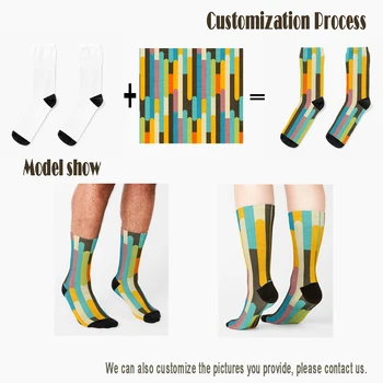 Kaneki Ken Чорапи Girls Crew Socks Персонализирани Потребителски Унисекс Чорапи За Възрастни, Юноши И Младежи С Дигитален Печат 360 ° Коледен Подарък Забавен Чорап Изображение 2