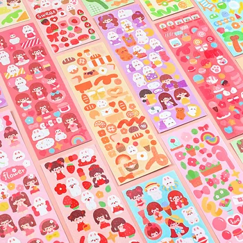 Kawaii Goo Card Stickers Kids Guka Сам Декоративни Стикери Студентско Ръководство Материал За Декорация Стикери Партия Пинсети Инструмент За Подарък Изображение 2