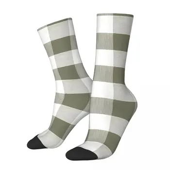Latticework оливковозеленые мъжки и дамски чорапи цветове Поденки Ветрозащитная новост Пролет Лято Есен Зимни чорапи Подарък