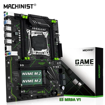 Machinist E5 MR9A V1 Поддръжка на дънната платка LGA 2011-3 Xeon E5 V3 V4 CPU Процесор DDR4 RAM Четырехканальная Памет ATX NVME M. 2