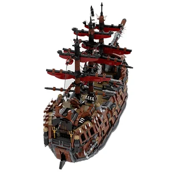 MOC Модел на военни кораби The Ruined Kings градивните елементи на Класически кораб на Имперските морските пирати Тухли Играчка, Подарък за рожден Ден за деца Изображение 2