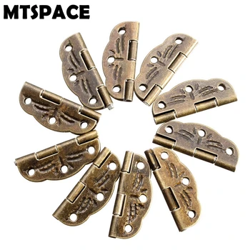MTSPACE 10 бр./компл. Панти от 30 мм х 22 мм, сплав, поворачиваемый от 0 градуса до 280 градуса, части за инструменти, от античен бронз