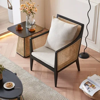 Nordic rattan leisure home прост балконный ротанговый стол от три части за двама и един човек, диван, фотьойл, масичка за кафе