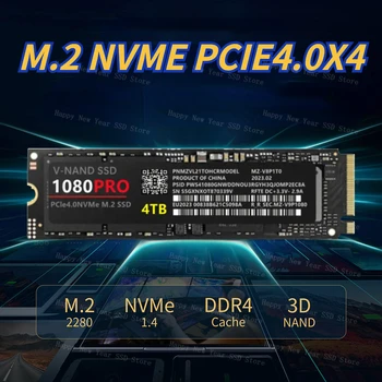 PCIe Gen 5.0X4 Оригинален SSD 1080PRO M2 2280 Nvme 1 TB И 2 TB 4 TB Вътрешен Твърд Диск високоскоростни SSD HDD за Лаптоп PS5 PS4 PC Изображение 2