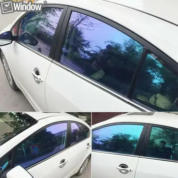Sunice VLT55% Автомобилна Фолио-Хамелеон За Оцветяването на прозорци, Нанокерамическая UV-Защитна Винил фолио За защита от слънчевите лъчи, Залепваща стикер 1.52x20m