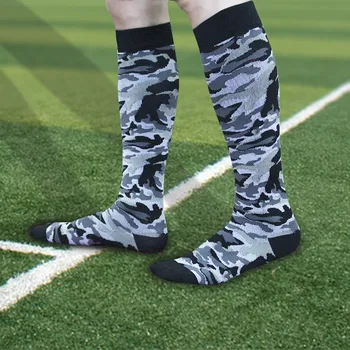 TANABATA 1 чифт Черни камуфляжных мъжки компрессионных чорапи, Спортни чорапи за медицински сестри, дамски чорапи до коляното Изображение 2