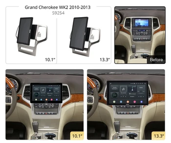 Tesla Style PX6 Android 10 Кола DVD плеър С Възможност за завъртане на 1920*1080 GPS Навигация Стерео Радио За Jeep Grand Cherokee WK2 2010-2013 Изображение 2