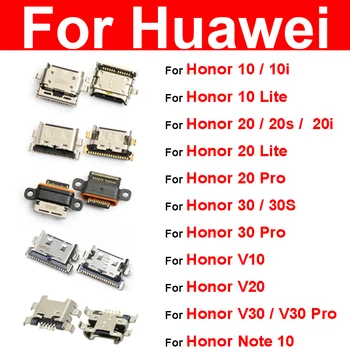 USB-Зарядно Устройство За Huawei Honor 10 20 Lite 20 30 V30 Pro 10i 20i 20s 30s V10 V20 V30 TypeC Док-станция За Зареждане на Части