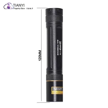 UV-филтър 365нм UV фенерче - 10 W мощен мини преносим ръчен детектор на урината домашни любимци за втвърдяване на смола, руда, флуоресценция Изображение 2