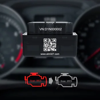 V01H4 Car Auto Reader ELM327 V1.5 OBD2 Bluetooth 4.0 OBDII Скенер Авто Диагностика Сканиращ Инструмент за IOS, Android, Windows