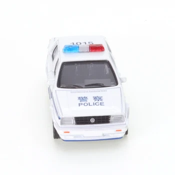 XCARTOYS Умален модел на автомобил, модел на полицейска машина от сплав, Играчка Jetta Police Car, Детски играчки За момчета, Комплект за леене под налягане Изображение 2