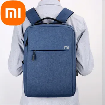 Xiaomi Раница Мъжки и женски бизнес, многофункционална чанта за компютър, USB Прост раница раница за пътуване, училище чанта Изображение 2