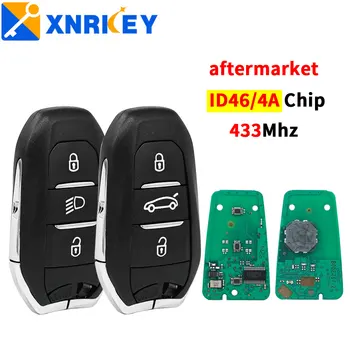 XNRKEY 3Б Smart Keyless 433 Mhz ID46-PCF7945/4A-PCF7953Chip За Peugeot За Citroen308 508 4008 5008 Дистанционно Автомобилен Ключ вторичен пазар
