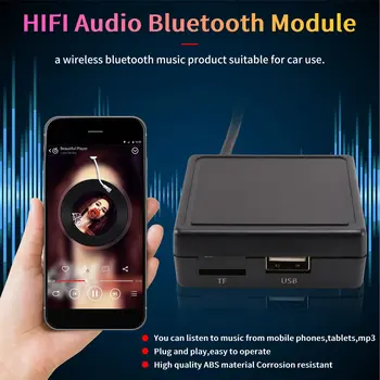 Авто Hi-Fi Аудио Bluetooth 5,0 AUX Модул Микрофон на Кабел-Адаптер за Стерео Радио за Citroen C2 Peugeot 307 408 807 1007 Изображение 2