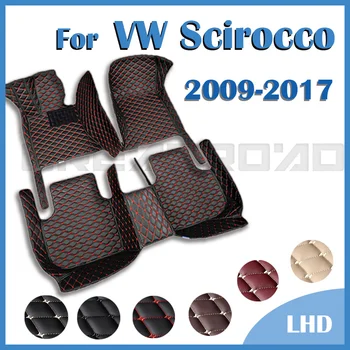 Автомобилни стелки за Volkswagen Scirocco 2009 2010 2011 2012 2013 2014 2015 2016 2017 Аксесоари за килими за краката на поръчка