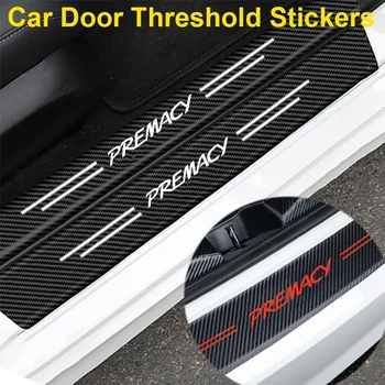 Автомобилни стикери с логото на Mazda Premacy, етикети на прага на задната врата на багажника, защитно фолио от надраскване, тампон върху броня, интериор на въртене на педалите