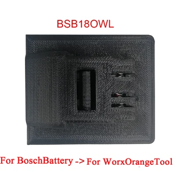 Адаптер WA4600 DWB18OWL MTB18OWLMWB18OWL се Използва За Makita DeWolt Milwaokee За Литиево-йонна батерия Девин Вкл. За електрически инструменти Worx Orange Изображение 2