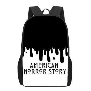 Американска история на ужасите 1984 Училищни чанти за момчета и момичета Ученически раници с 3D принтом, детска чанта, раница за детска градина, Мъжки детска чанта за книги Изображение 2