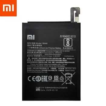 Батерията на Телефона Xiaomi BN48 4000 ма батерия с голям Капацитет за Висококачествен Сменяеми батерии За Xiaomi Redmi Note 6 Pro + Средства + Стикери Изображение 2