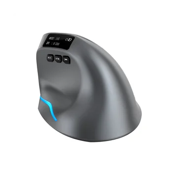 Безжична мишка с Bluetooth с OLED екран, USB RGB Акумулаторна мишката, за компютър, лаптоп, таблет Ергономия Игри на мишката