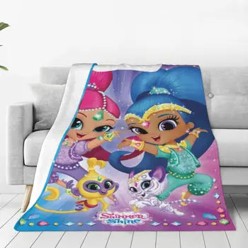 Блестящо и ухилен детски подарък одеяла от картун Аниме, Флисовое украса, Дишащи Супер Меки завивки за легла, кола одеяло