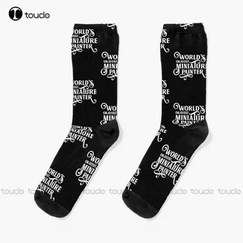 В света всичко е в ред, чорапи миниатюрен художник Мъжки Чорапи Екипажа на Мода Творчески отдих Забавно изкуство Абстрактна живопис с маслени бои Чорапи Карикатура