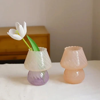 Ваза за цветя в скандинавски стил, ваза-свещник, лесен, креативен саксия за дневна, модерно обзавеждане плотове, орнаменти Изображение 2