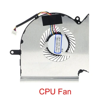 Вентилатор за охлаждане на cpu + GPU НОВ Пластмаса + Метал За MSI GE63VR MS-16P1 GE73VR MS-17C1 N383 N384 Изображение 2