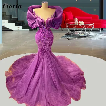 Вечерни рокли Floria за сватби 2022 година, нов дизайн на Дубай, рокли на знаменитости за бала 