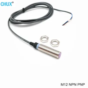 Висока честота на Индуктивен Сензор за близост CHUX M12 честота 1 khz Преминете NPN PNP, с разстояние за откриване на 2 мм и Метален корпус, Сензор за Скрит тип